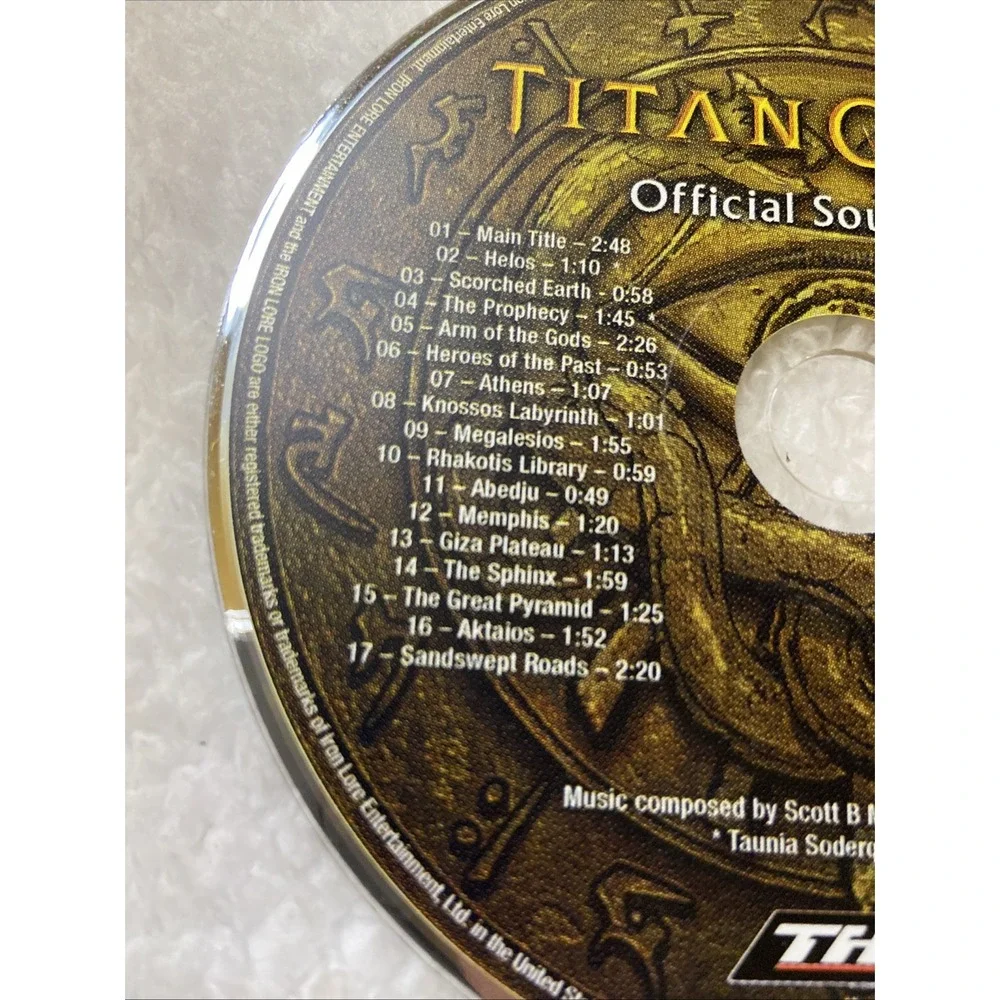 Titan Quest Gold Edition PC CD‎ ROM 2007 DISCS ONLY Soundtrack